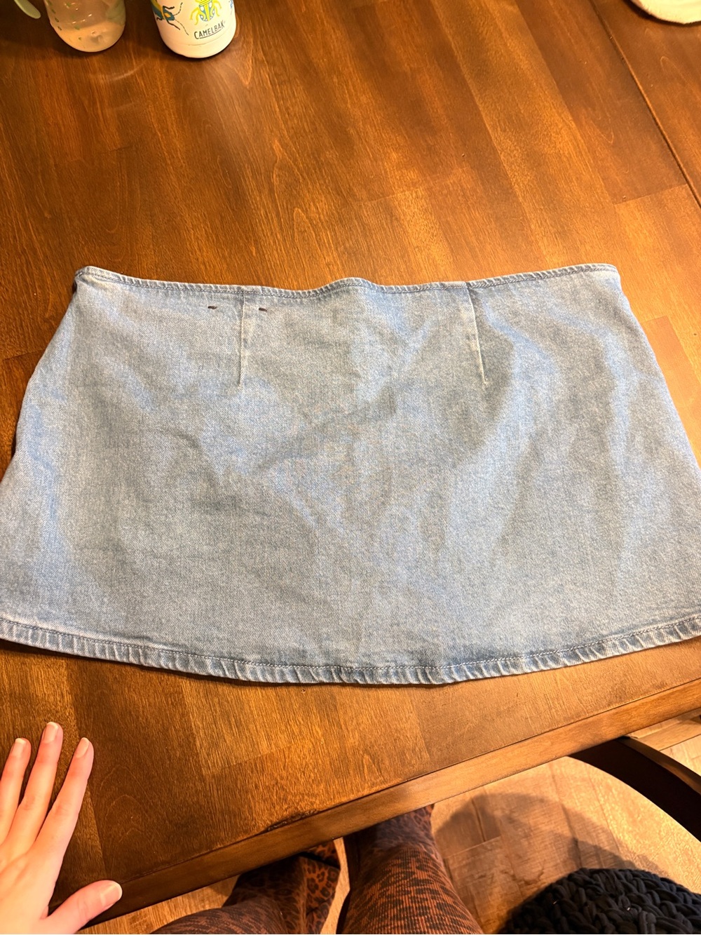 American Eagle Outfitters Light Blue Denim Mini skort